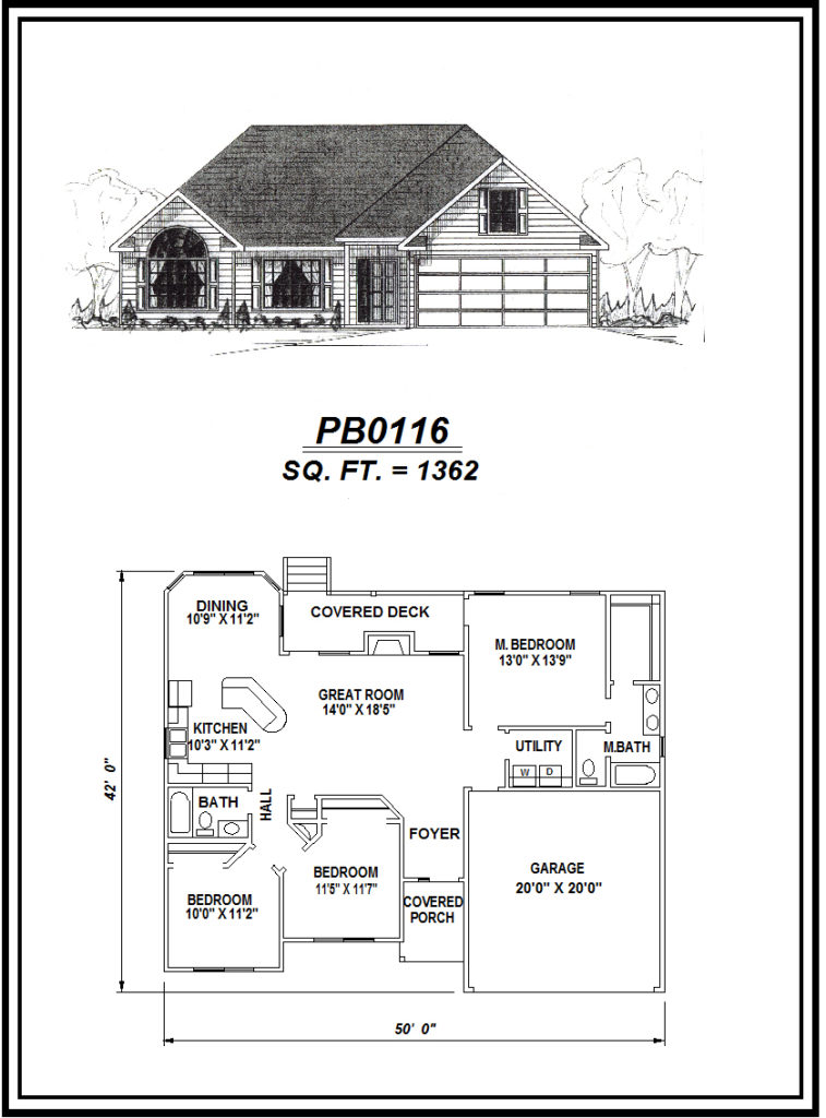 picture of house plan #PB0116