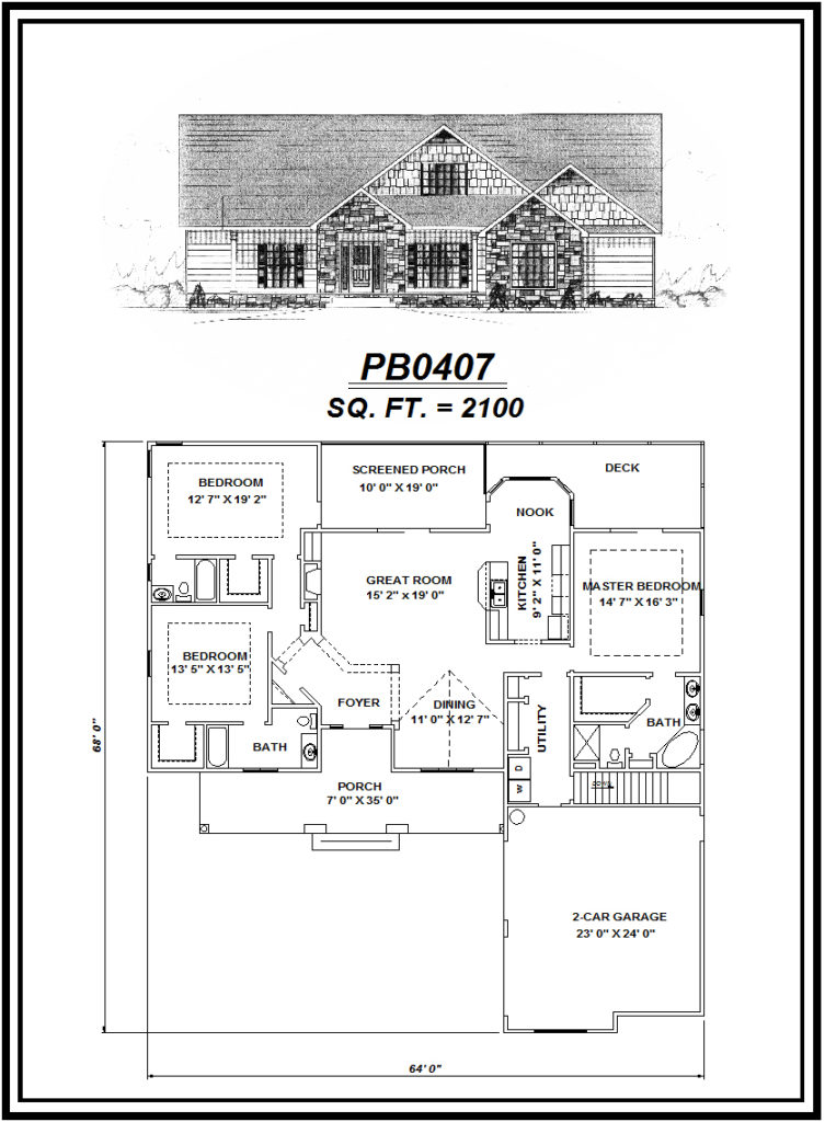 picture of house plan #PB0407