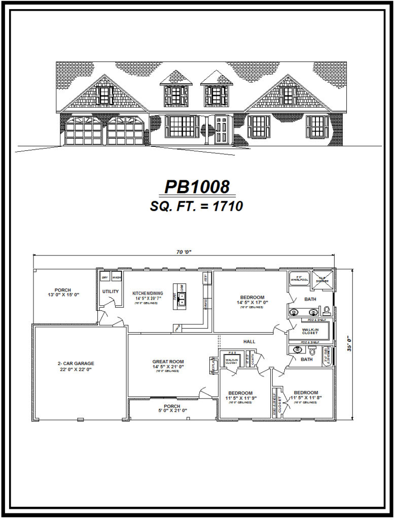 picture of house plan #PB1008
