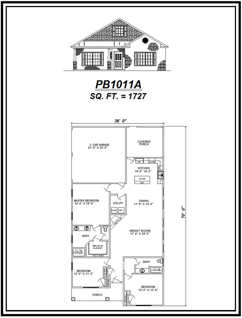 picture of house plan #PB1011A
