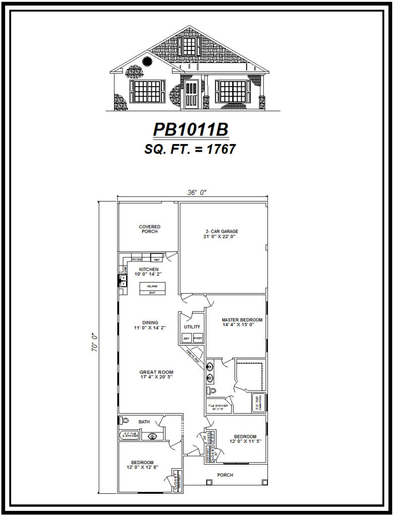 picture of house plan #PB1011B