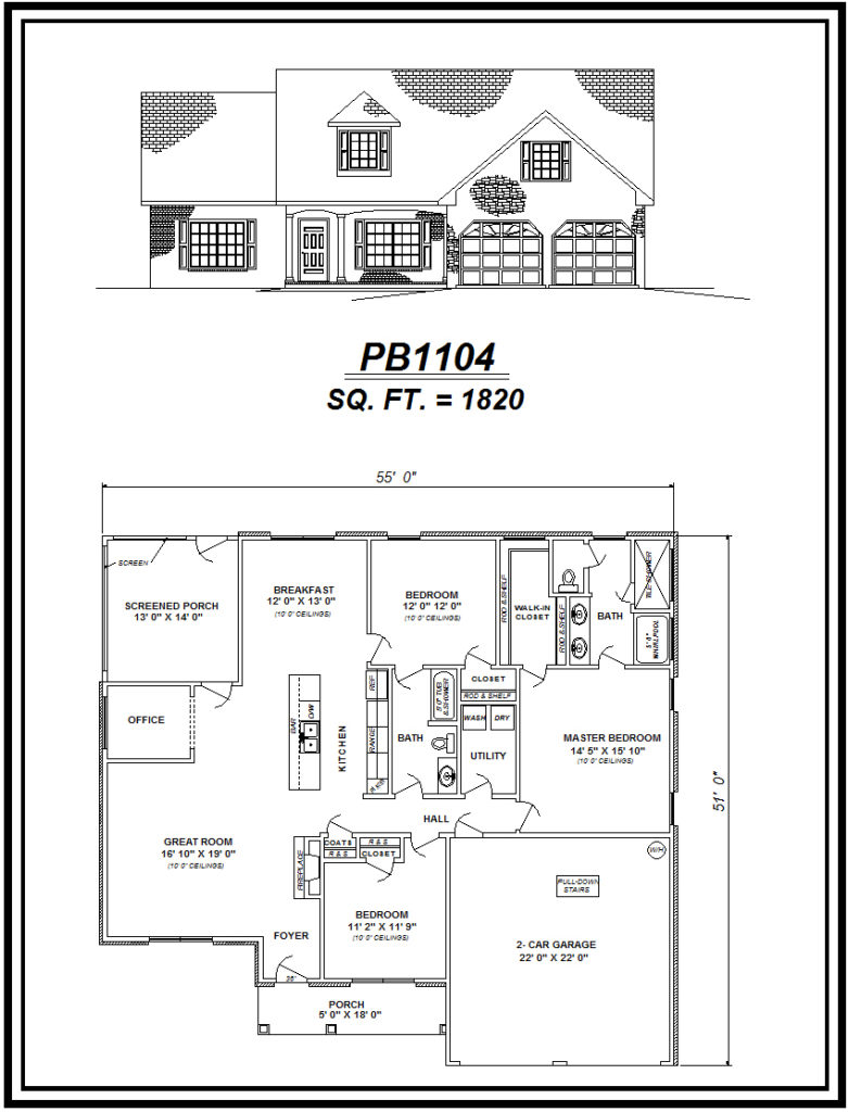 picture of house plan #PB1104