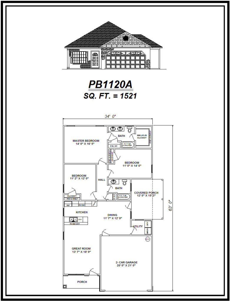 picture of house plan #PB1120A