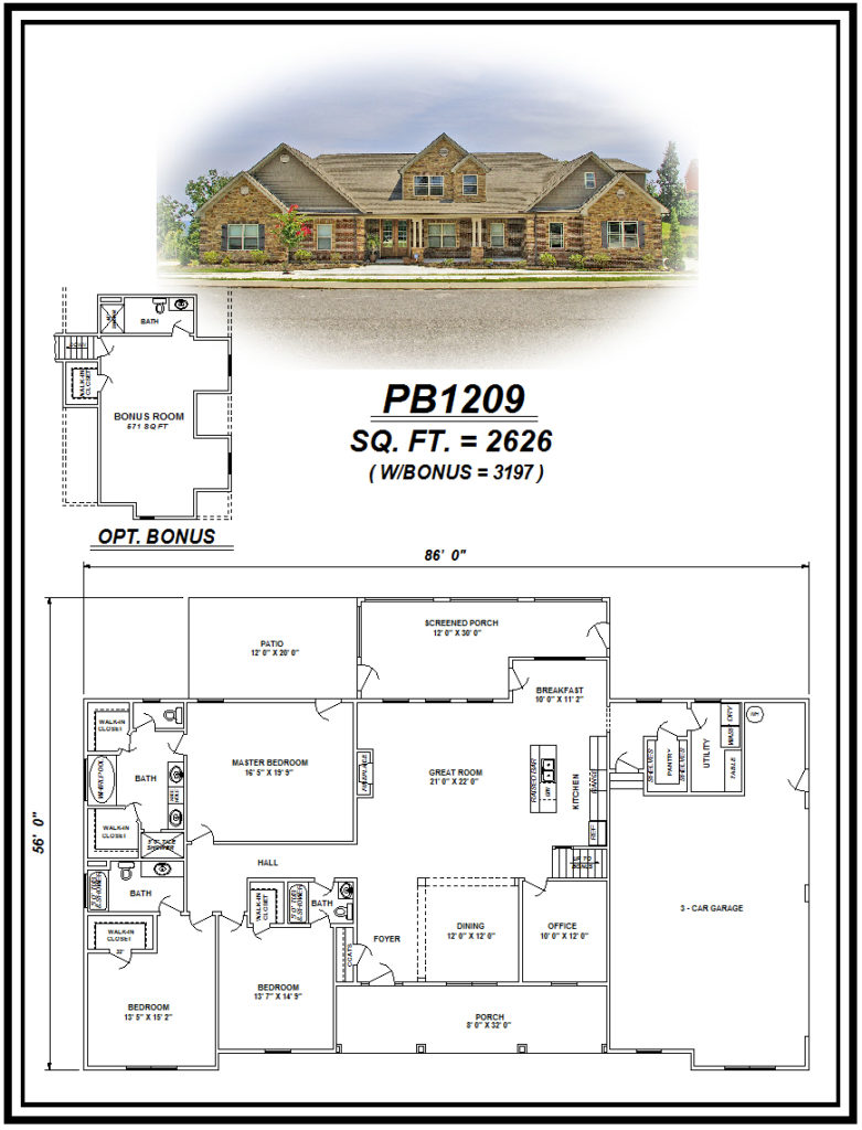 picture of house plan #PB1209