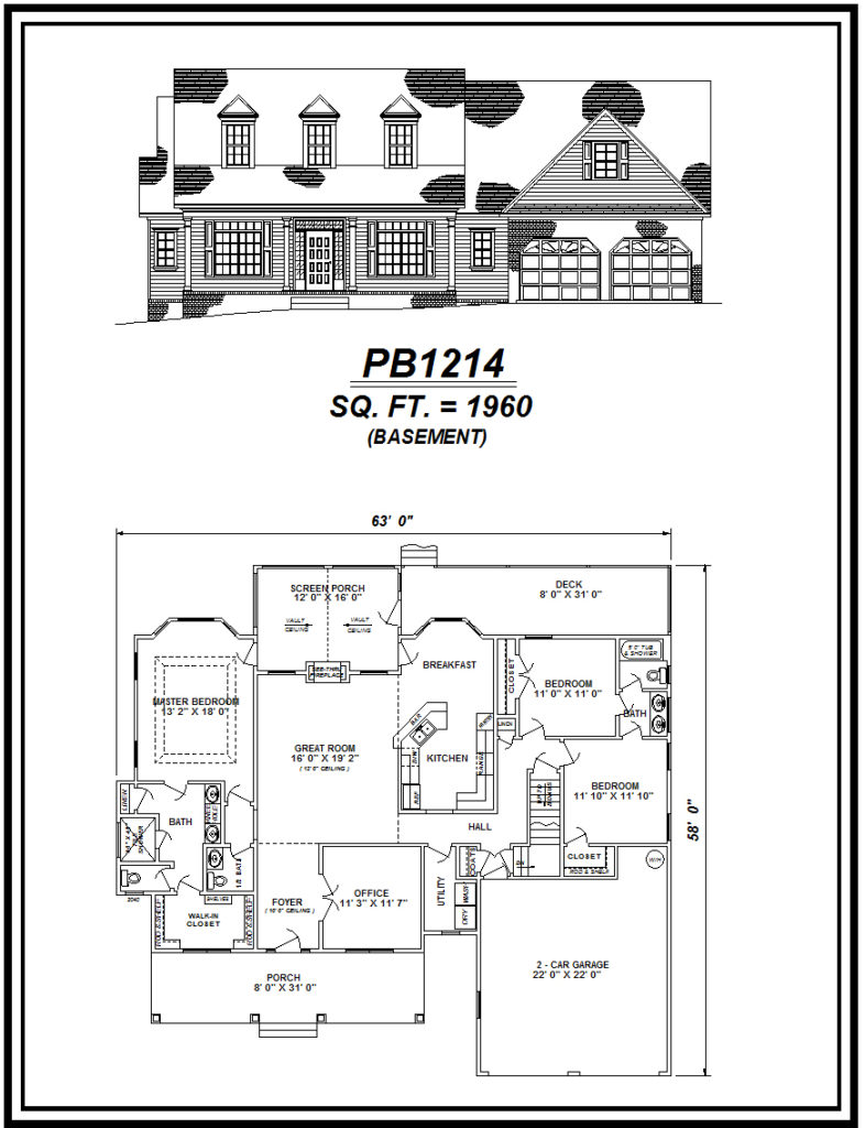 picture of house plan #PB1214