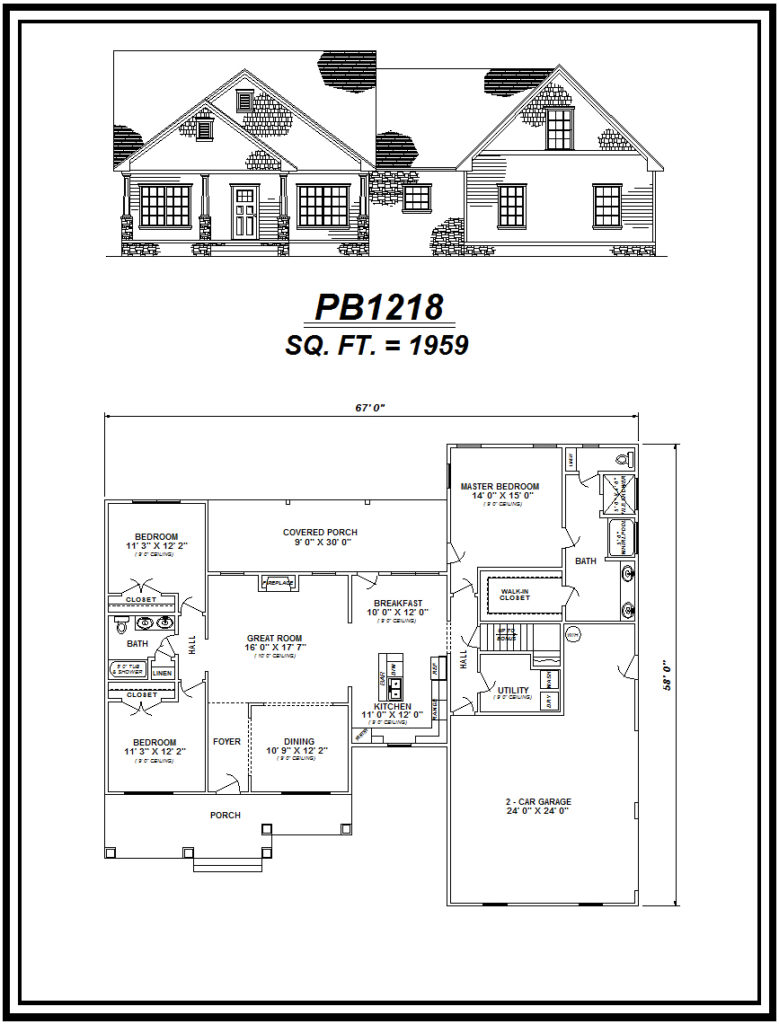 picture of house plan #PB1218