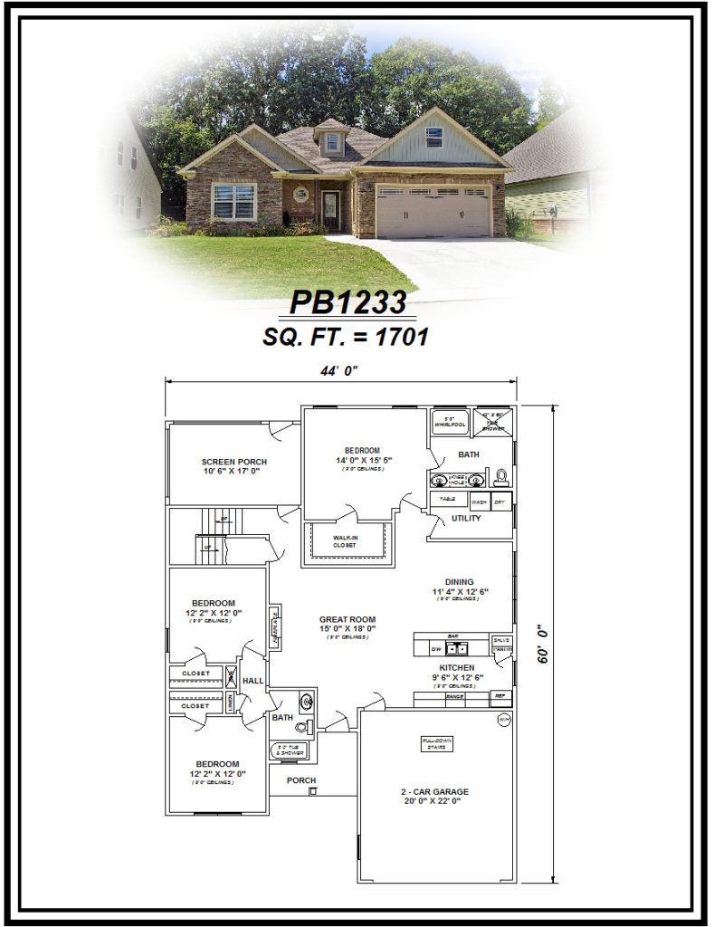 picture of house plan #PB1233
