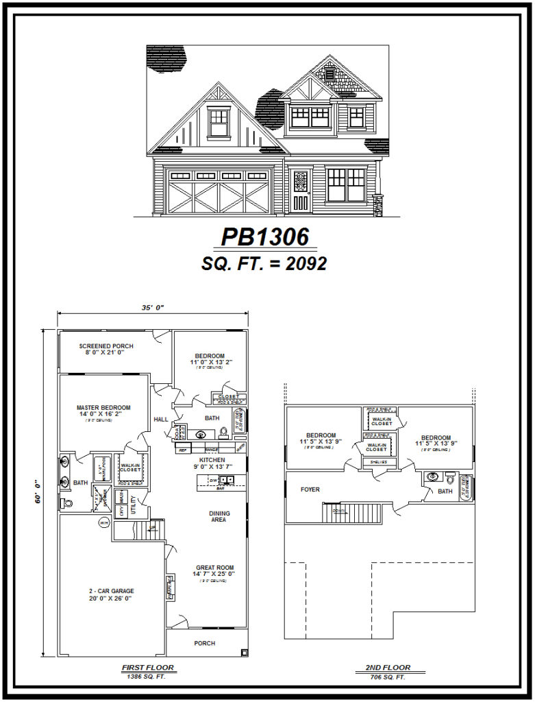 picture of house plan #PB1306