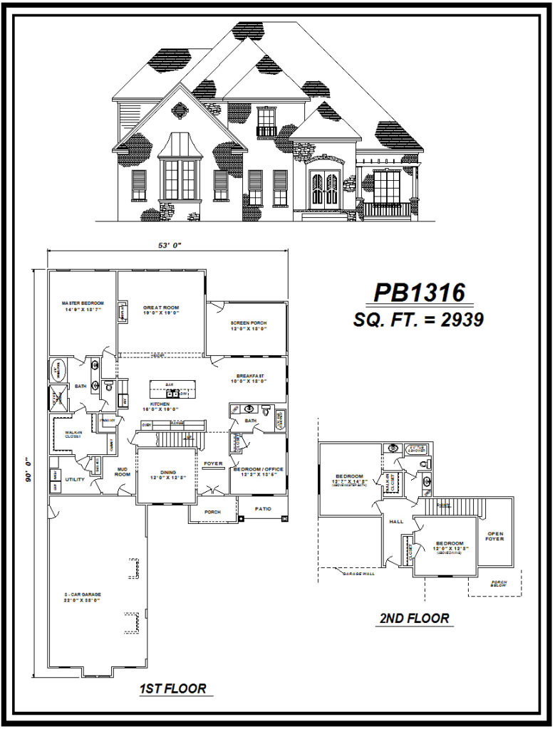 picture of house plan #PB1316