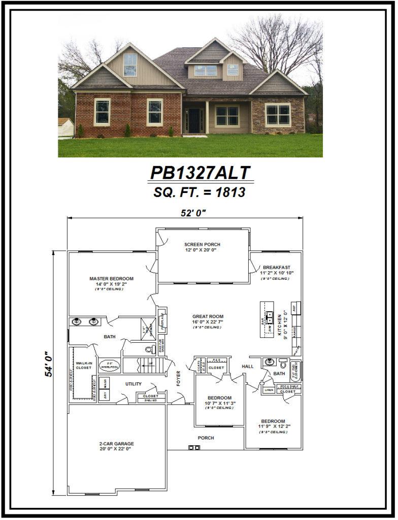picture of house plan #PB1327ALT