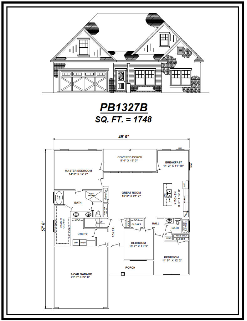 picture of house plan #PB1327B