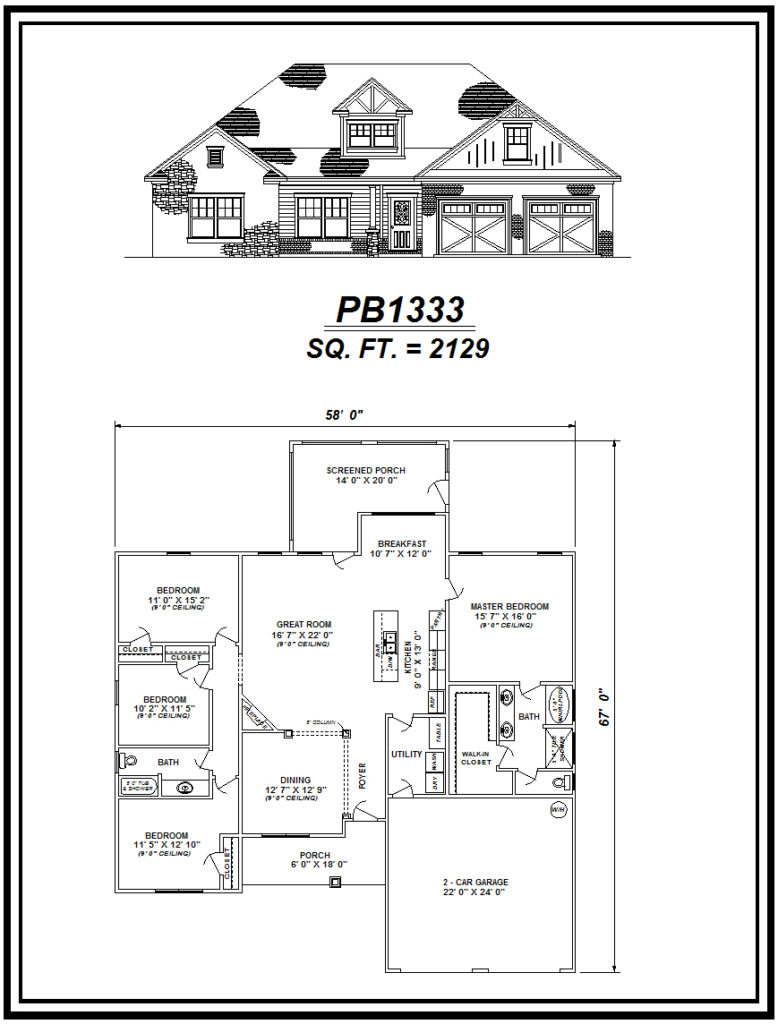 picture of house plan #PB1333