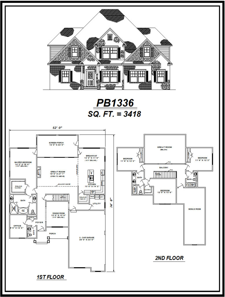 picture of house plan #PB1336