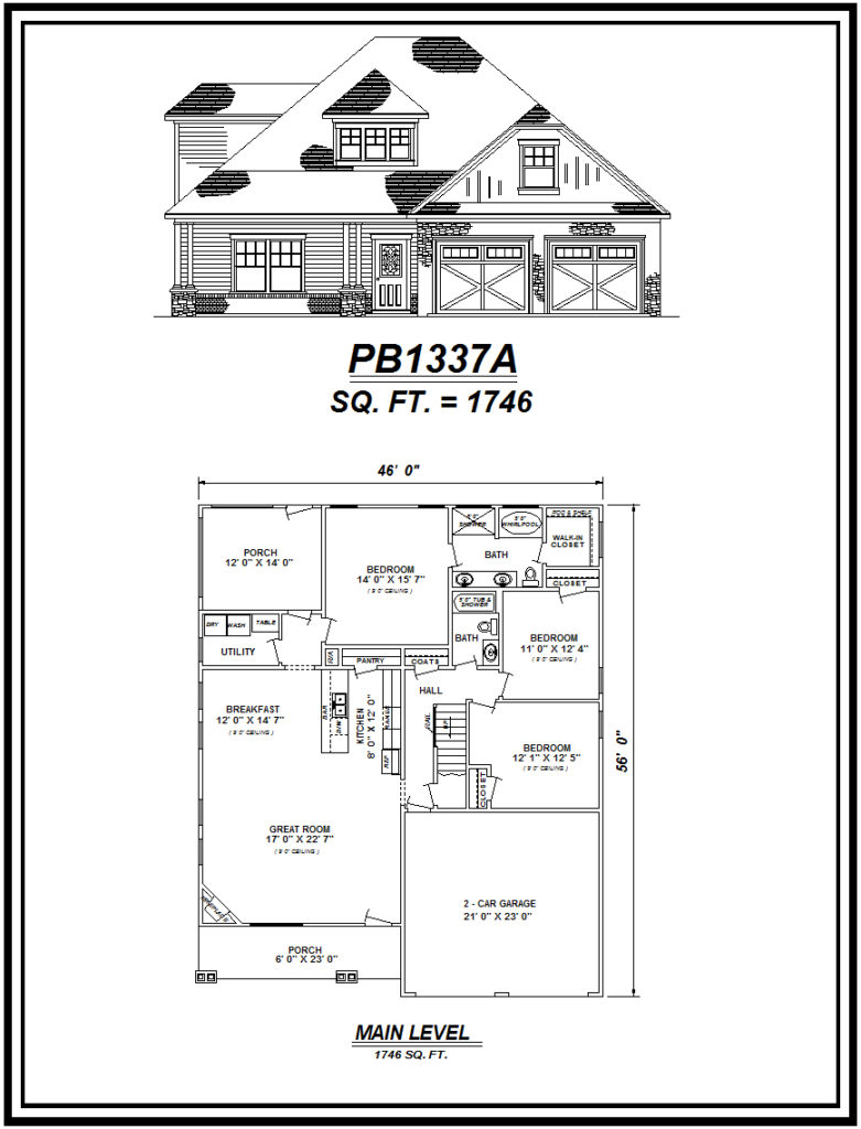 picture of house plan #PB1337A