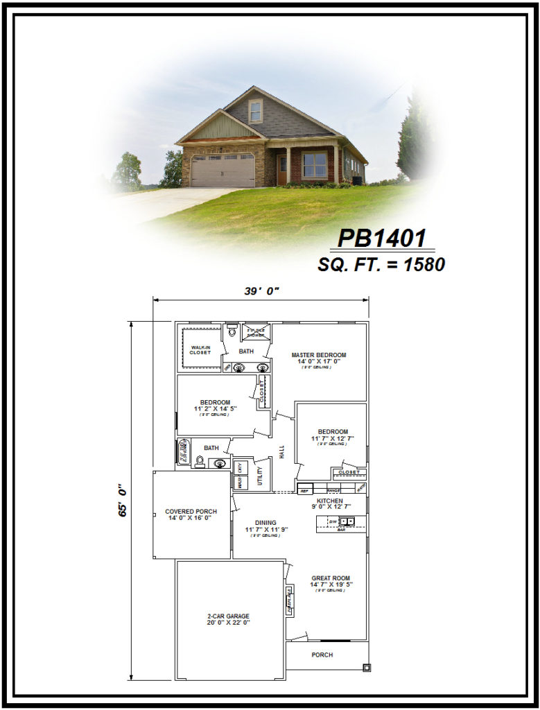 picture of house plan #PB1401