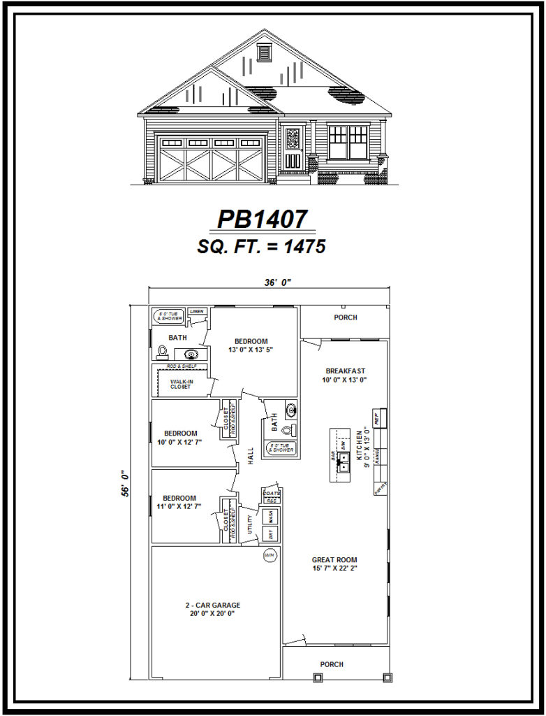 picture of house plan #PB1407
