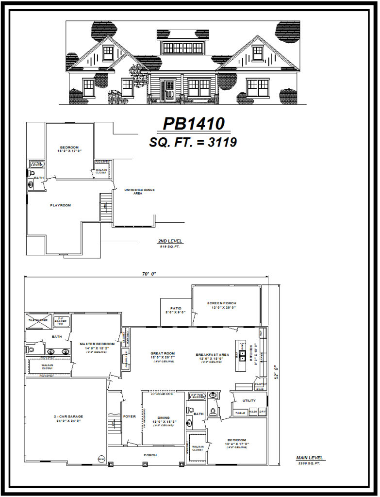 picture of house plan #PB1410