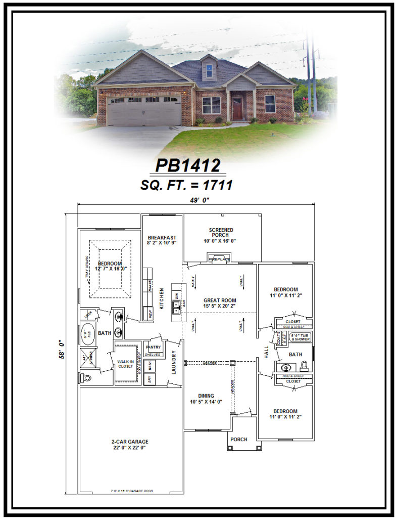 picture of house plan #PB1412