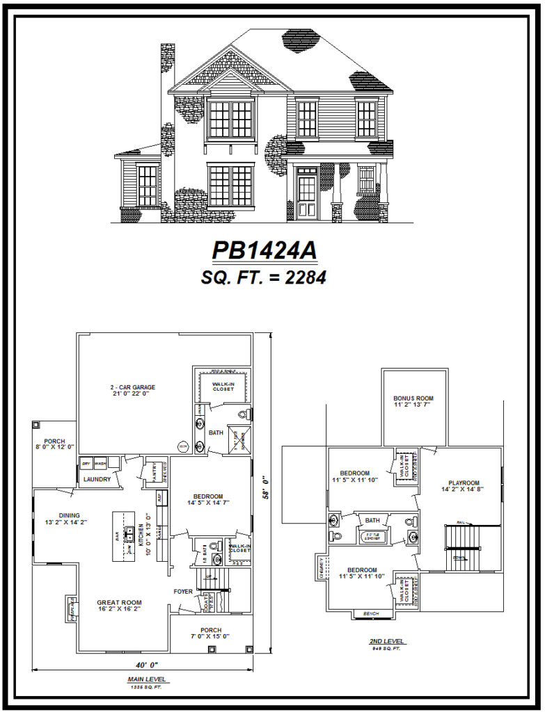 picture of house plan #PB1424A