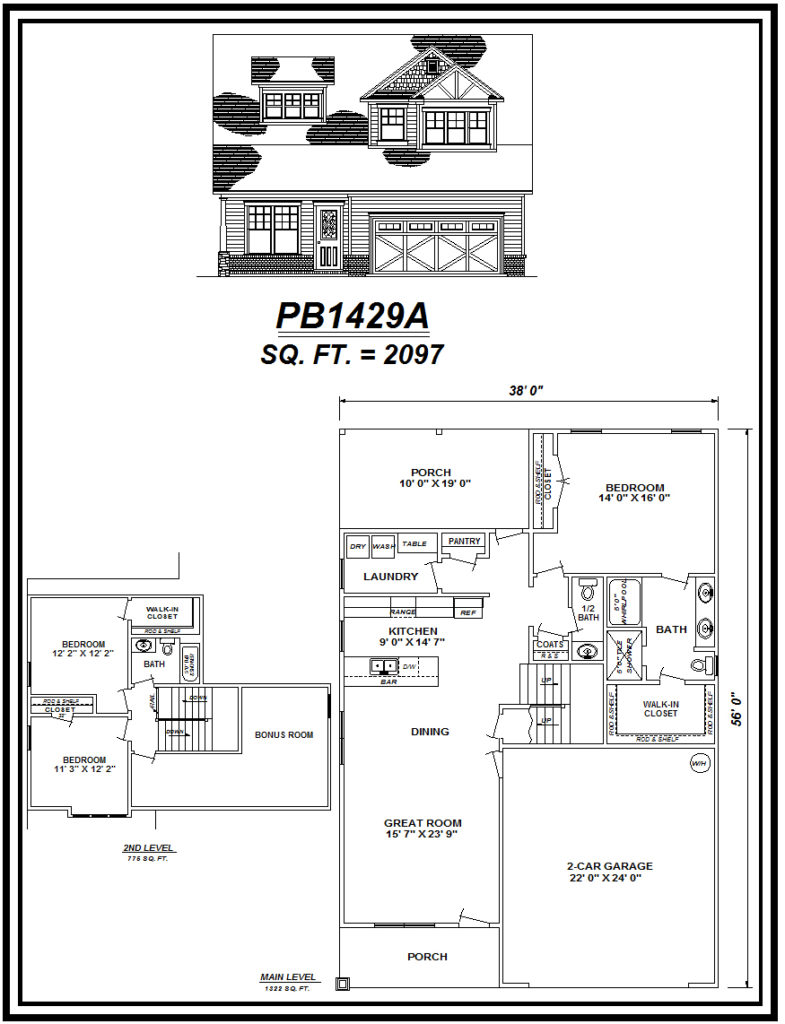 picture of house plan #PB1429A