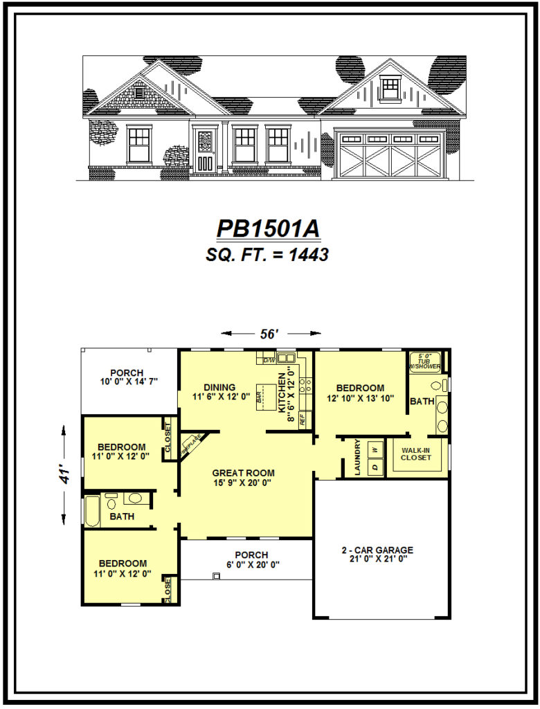 picture of house plan #PB1501A