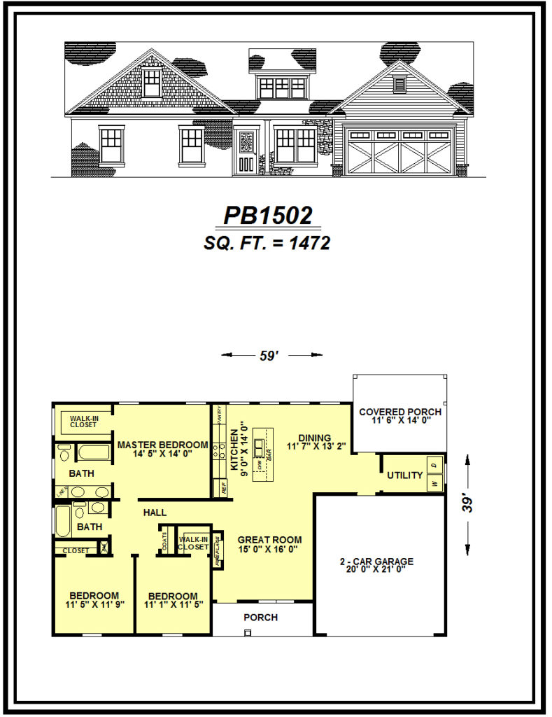 picture of house plan #PB1502