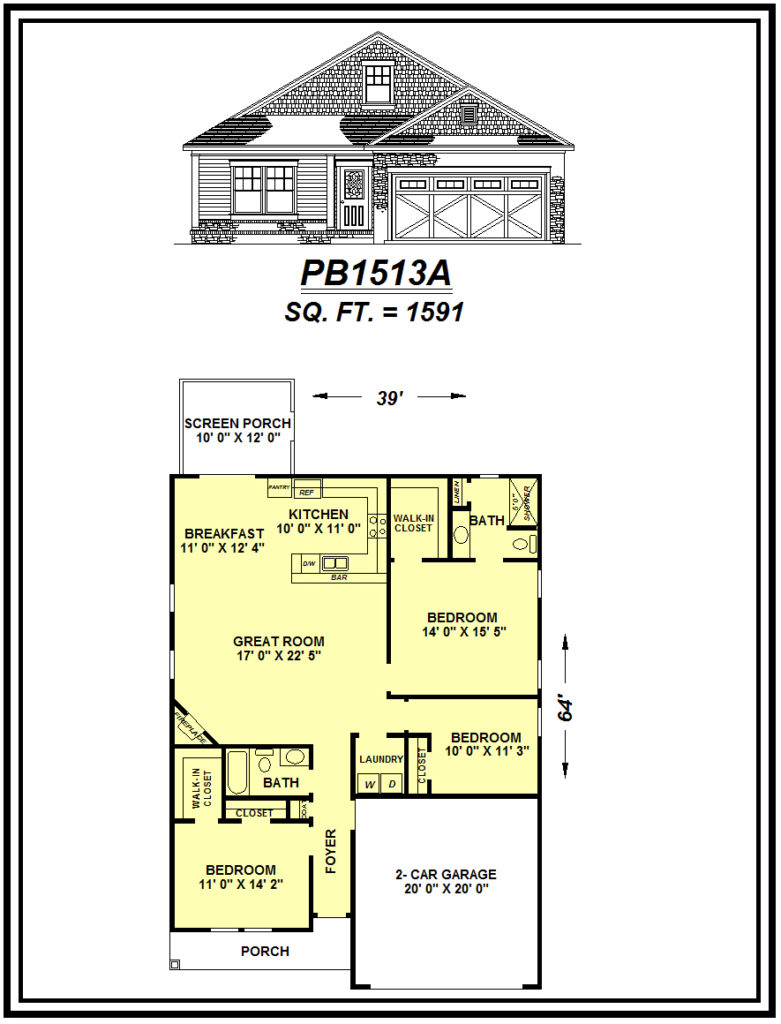 picture of house plan #PB1513A