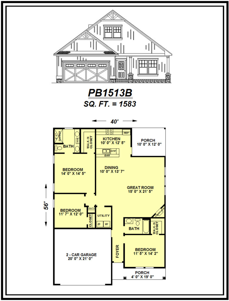 picture of house plan #PB1513B