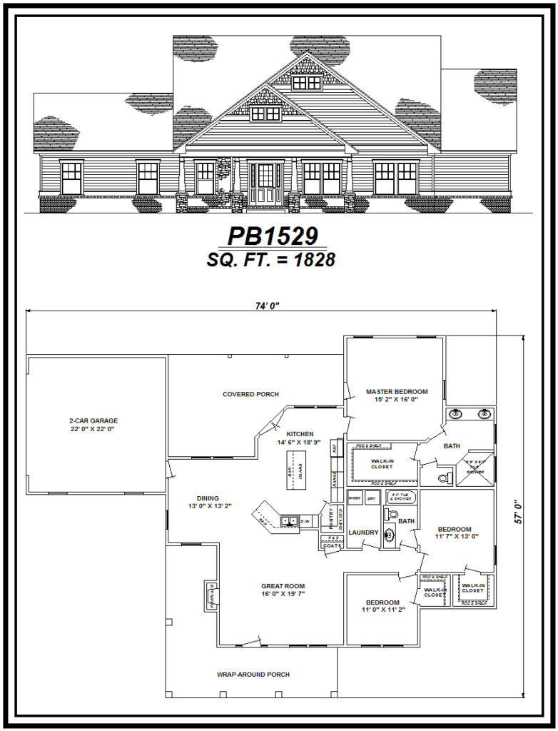 picture of house plan #PB1529