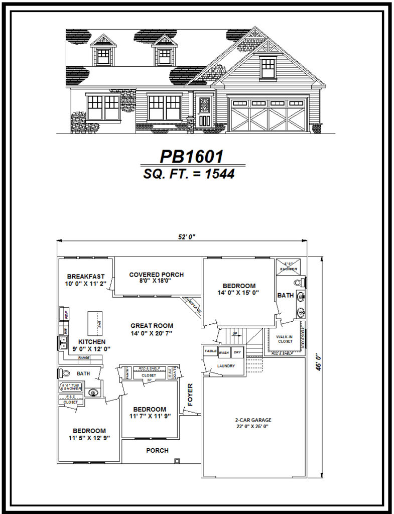 picture of house plan #PB1601