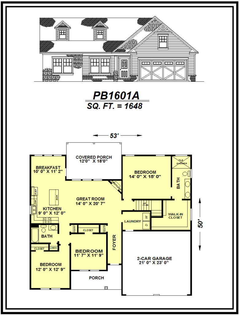 picture of house plan #PB1601A