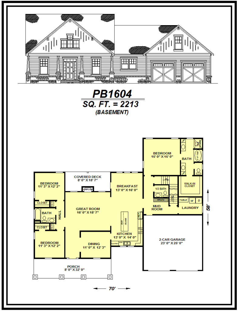 picture of house plan #PB1604