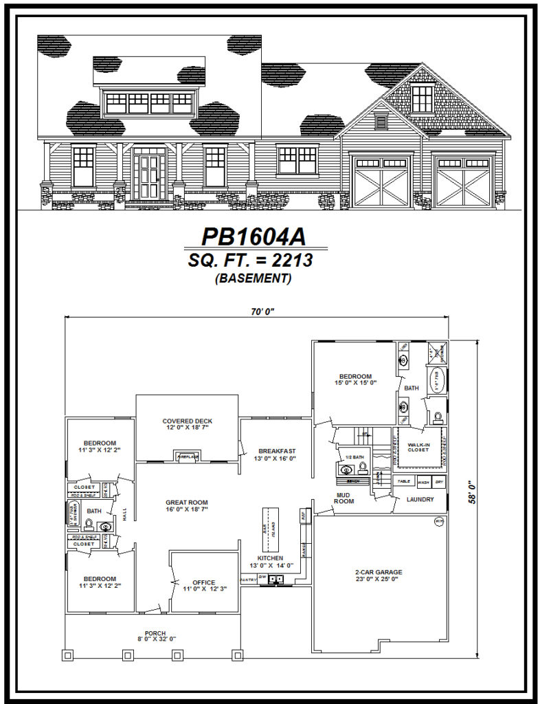 picture of house plan #PB1604A