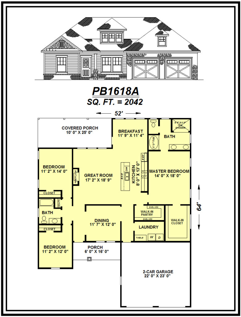 picture of house plan #PB1618A