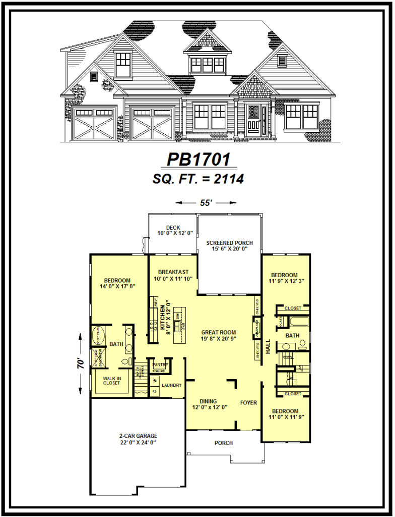 picture of house plan #PB1701