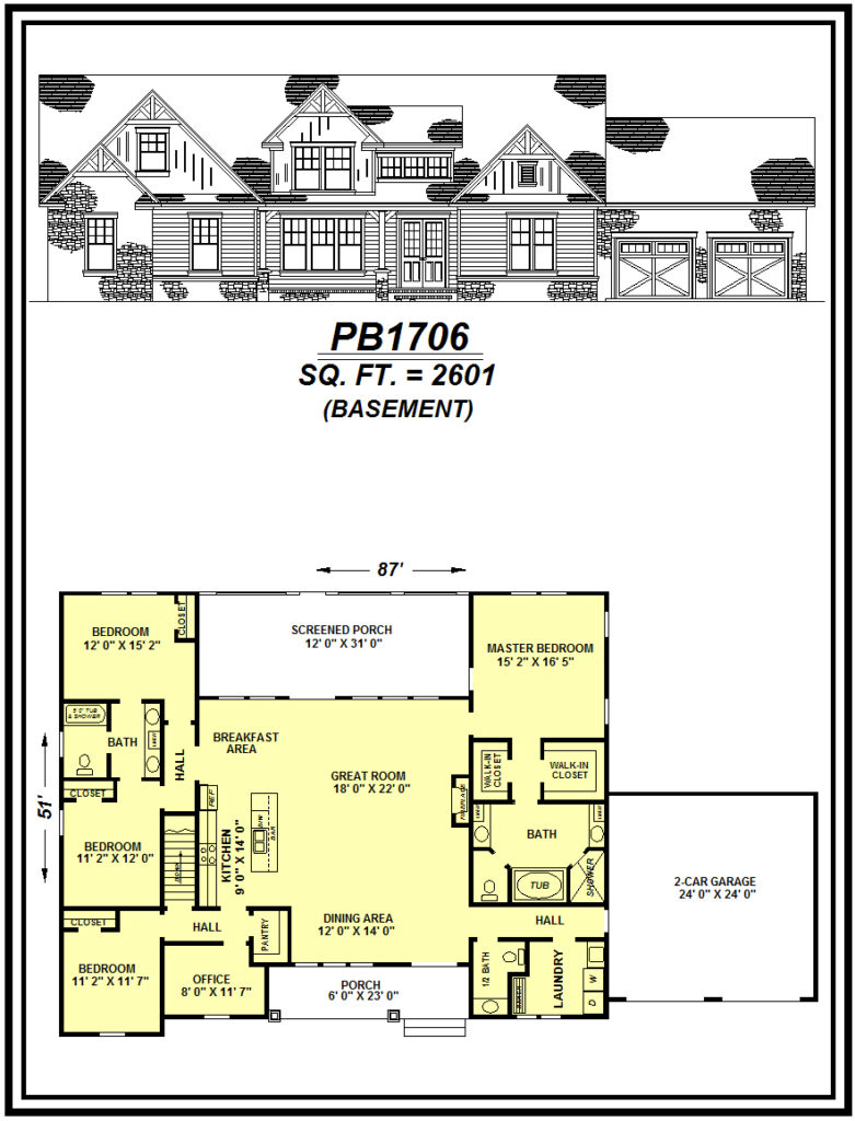 picture of house plan #PB1706