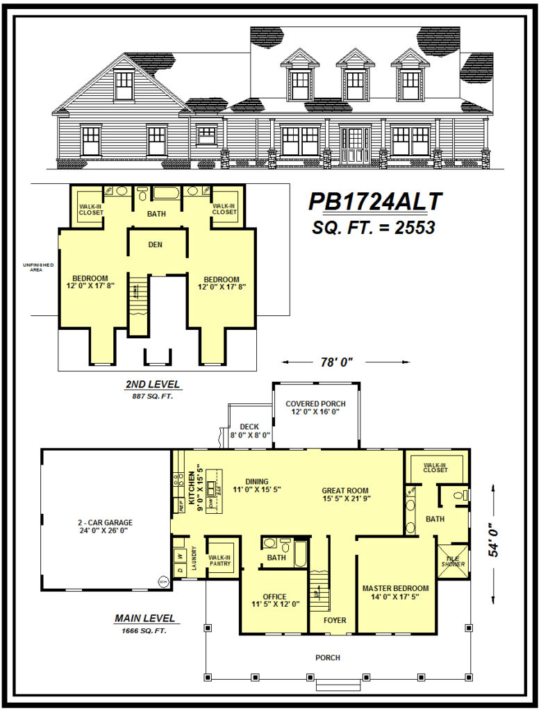 picture of house plan #PB1724ALT