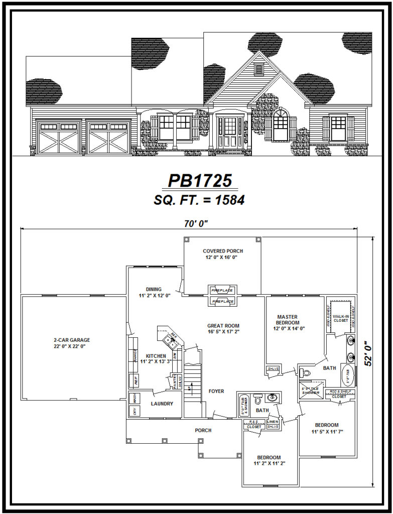 picture of house plan #PB1725