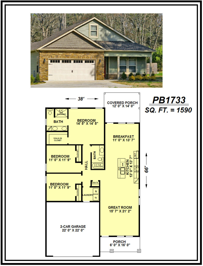 picture of house plan #PB1733