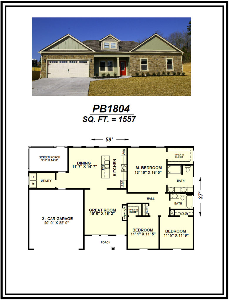 picture of house plan #PB1804