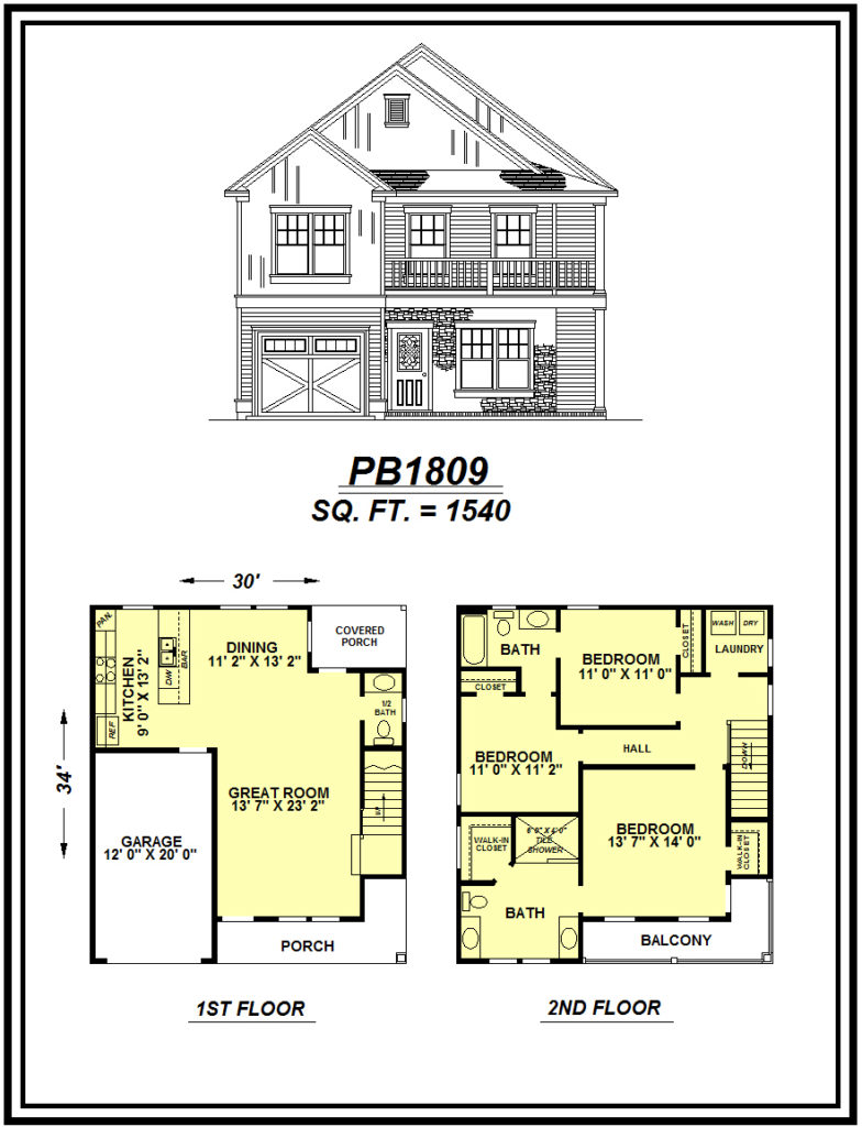 picture of house plan #PB1809