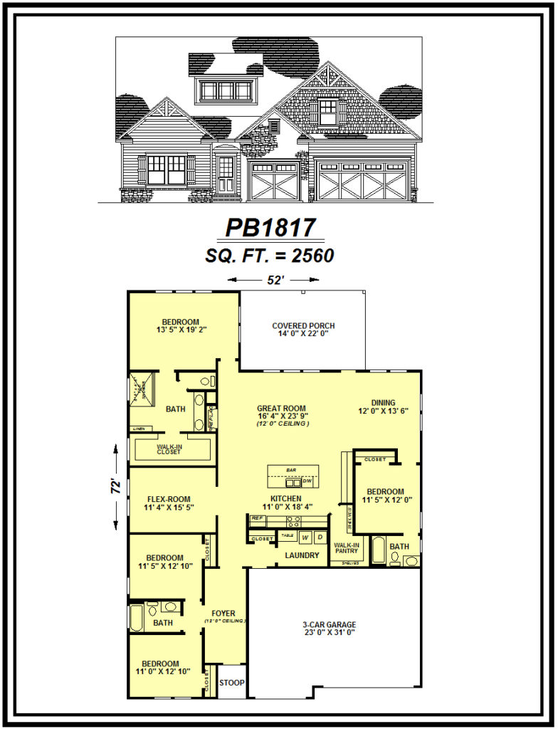 picture of house plan #PB1817