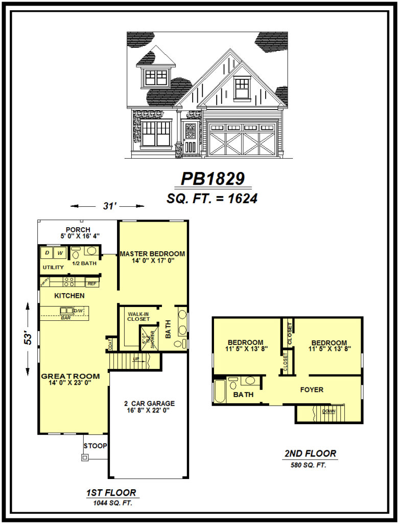 picture of house plan #PB1829
