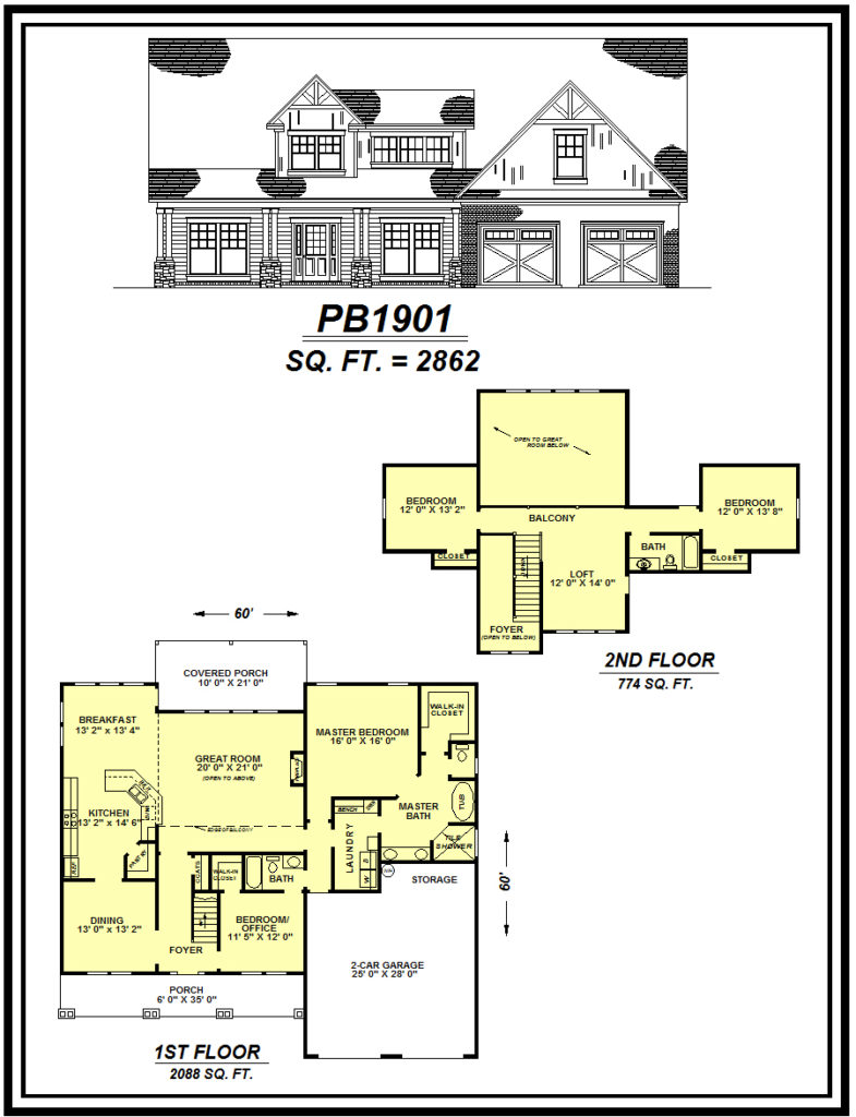 picture of house plan #PB1901