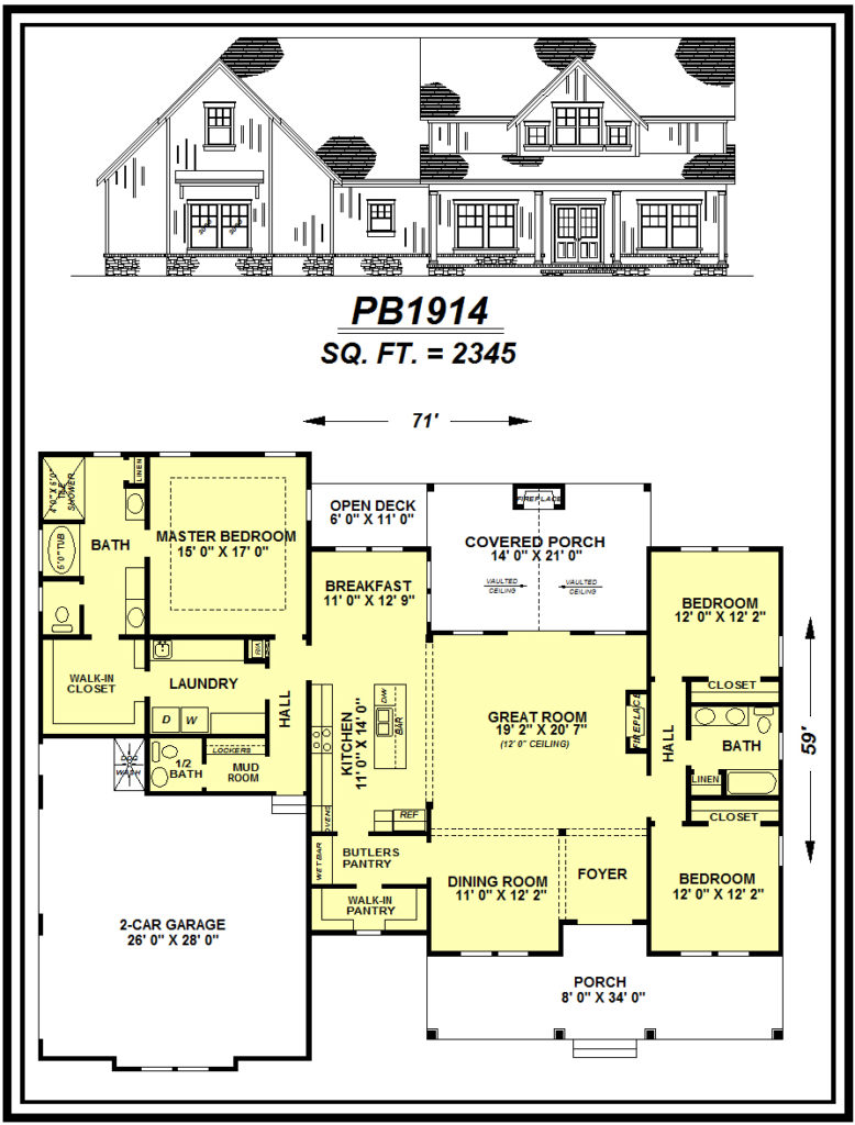 picture of house plan #PB1914
