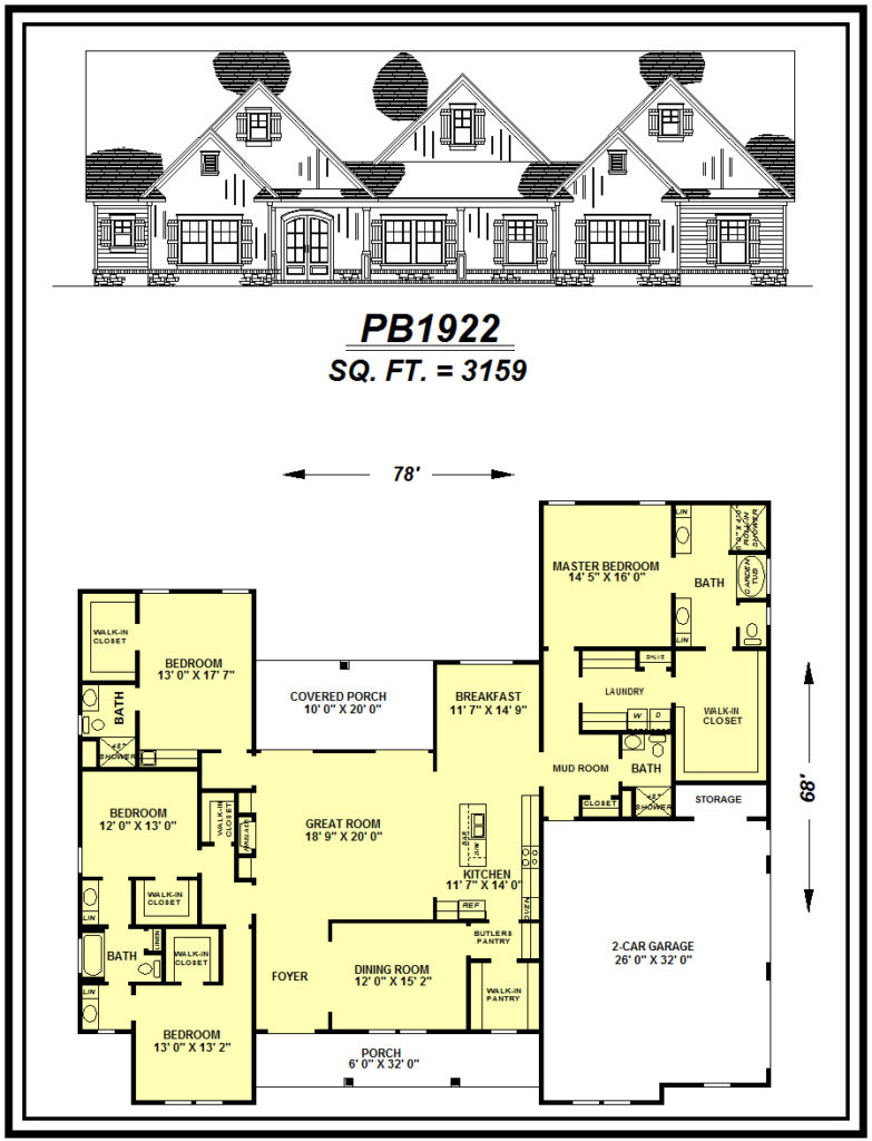 picture of house plan #PB1922