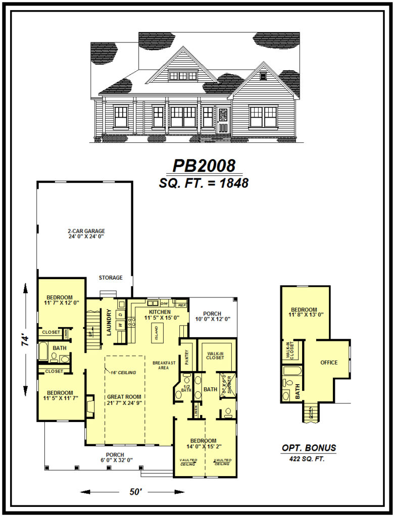 picture of house plan #PB2008