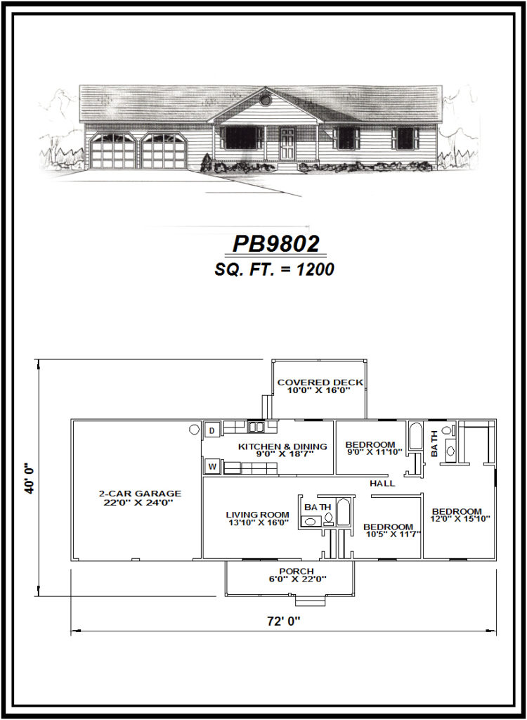 picture of house plan #PB9802