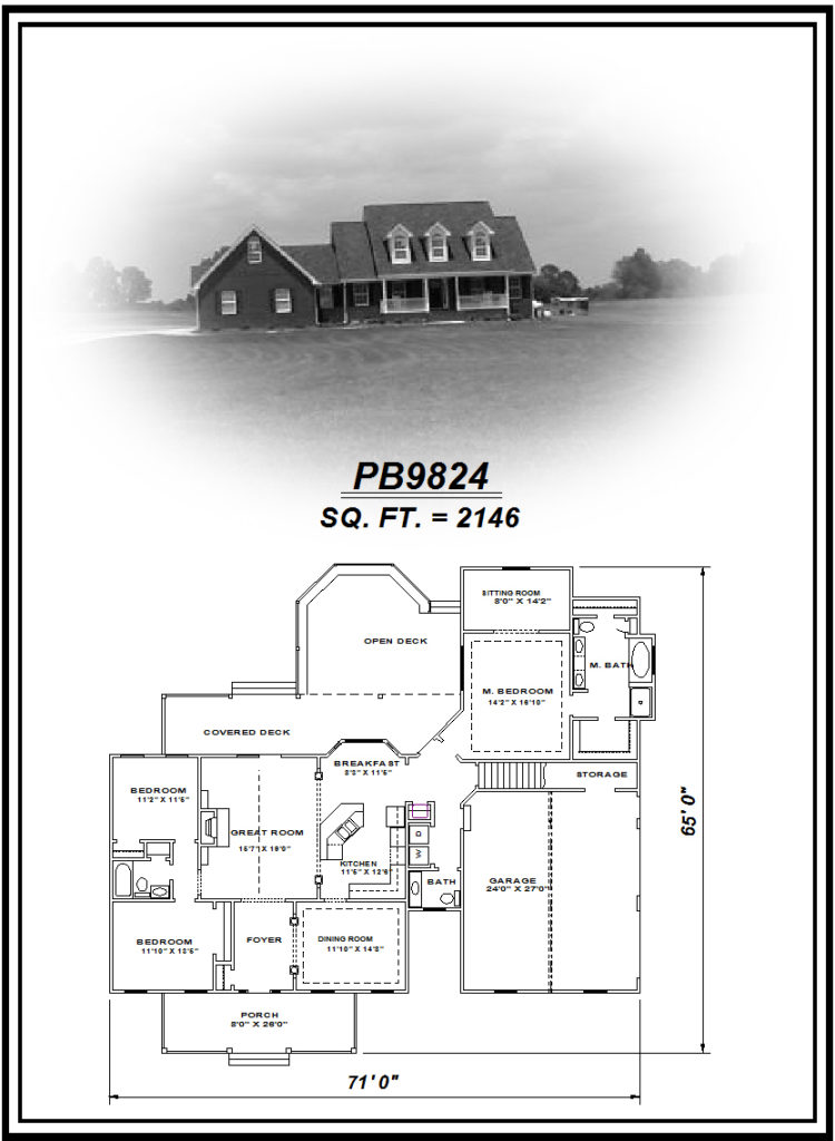 picture of house plan #PB9824