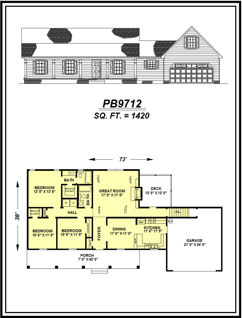 picture of house plan #PB9712